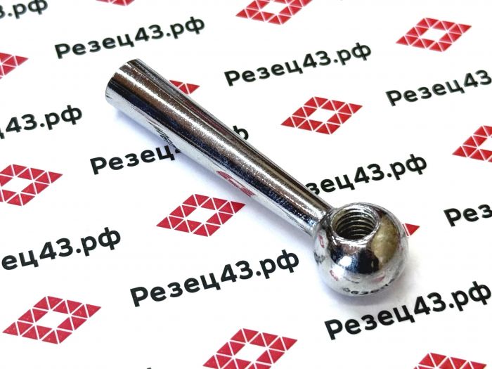 Ручка для станка шарообразная на стальном стержне 63 мм c резьбовым отверстием М8