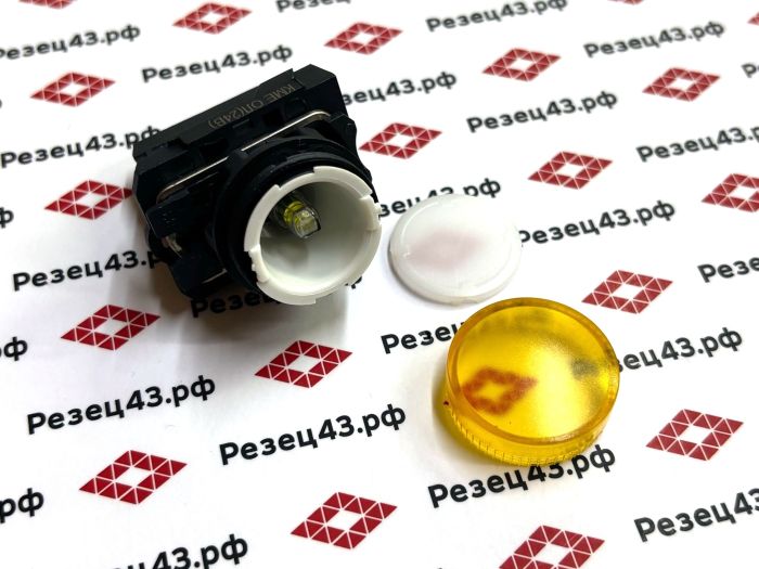 Индикатор светодиодный пластиковый КМЕ-ОЛ желтый 24В AC/DC IP67