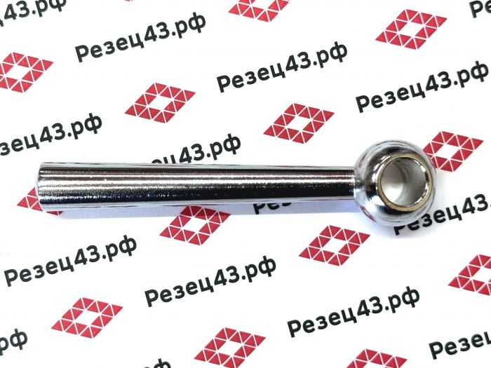 Ручка для станка шарообразная на стальном стержне 80 мм c отверстием 10 мм