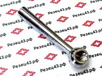 Ручка для станка шарообразная на стальном стержне 100 мм c резьбовым отверстием М12