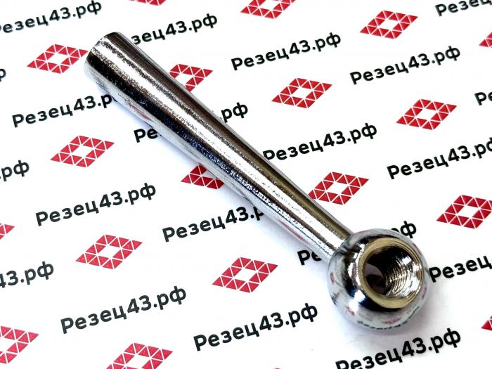 Ручка для станка шарообразная на стальном стержне 100 мм c резьбовым отверстием М12