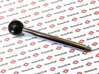 Ручка для станка шарообразная с внутренней резьбой на стальном стержне М12х160