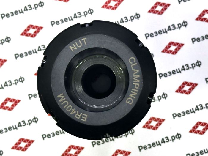 Цанговый патрон с цилиндрическим хвостовиком с лыской, диаметр − 40 мм, для цанг ER40 (SL40-ER40-80)