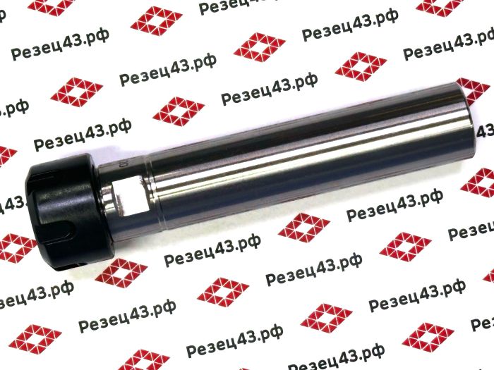 Цанговый патрон с цилиндрическим хвостовиком, диаметр 25 мм, для цанг ER20 (C25-ER20UM-100)