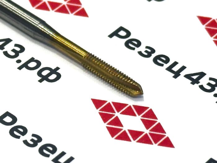 Машинный метчик DIN 371 М3х0,5 HSS M2 TiN