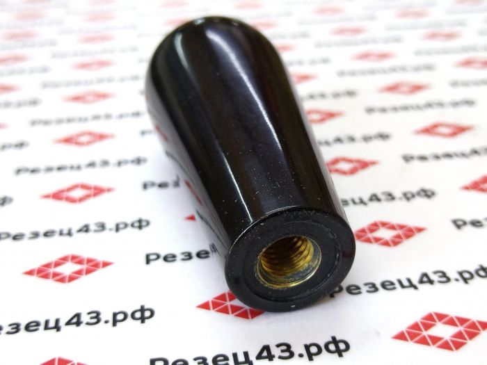 Ручка для станка каплевидная 80хВМ10 с внутренней резьбой с латунной втулкой