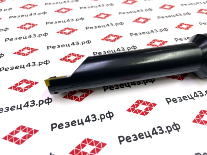 Расточной резец со сменными пластинами 25 мм с глубиной точения 80 мм, с лыской для расточной головки F1