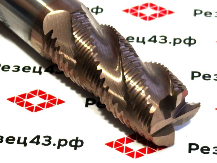 Фреза твердосплавная черновая (обдирочная) D20-45-100 4Z, сталь HRC55