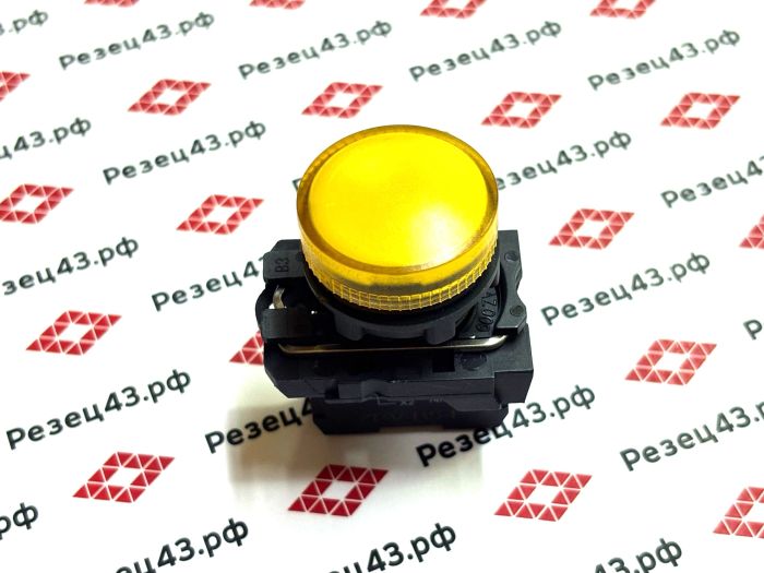 Индикатор светодиодный пластиковый КМЕ-ОЛ желтый 24В AC/DC IP67
