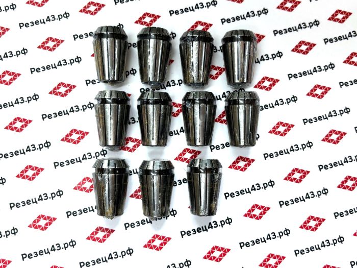 Набор высокоточных цанг ER20 в деревянном кейсе 11 шт (ER20-11pcs) DDR