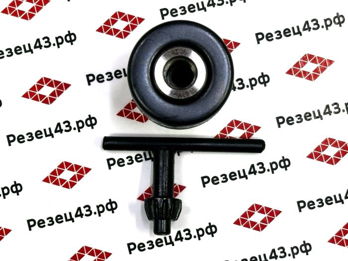 Сверлильный патрон 1.5-10 мм c посадкой на резьбу 3/8"-24UNF с ключом