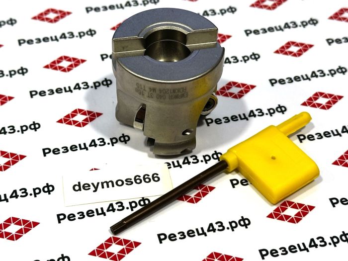 Торцевая насадная (корпусная) фреза, диаметр 40 мм под сменные круглые пластины (EMRW6R-40-16-3T)