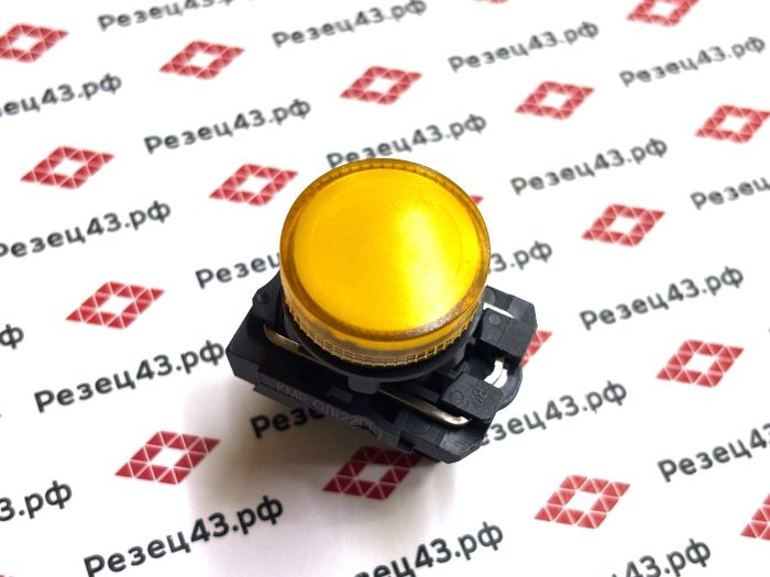 Индикатор светодиодный пластиковый КМЕ-ОЛ желтый 220В AC/DC IP67