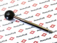 Ручка для станка шарообразная с внутренней резьбой на стальном стержне М8х103 (11280-М8-103)