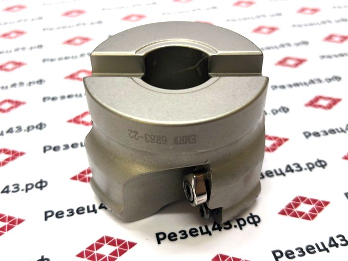 Торцевая насадная фреза LZ 63 мм, под сменные круглые пластины (EMR-6R-63-22-4T)