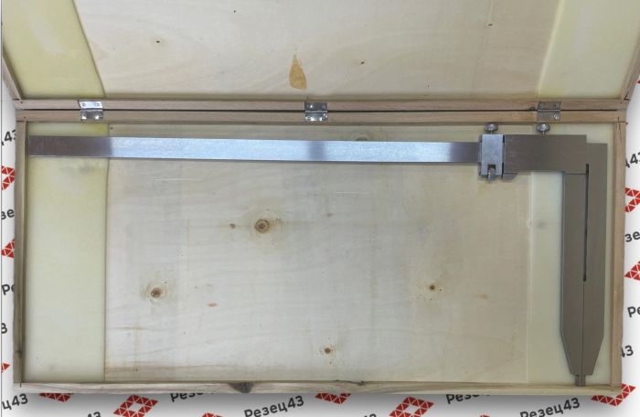 Штангенциркуль с нониусом для измерения пазов с удлиненными губками 0-500 мм, губки 240 мм