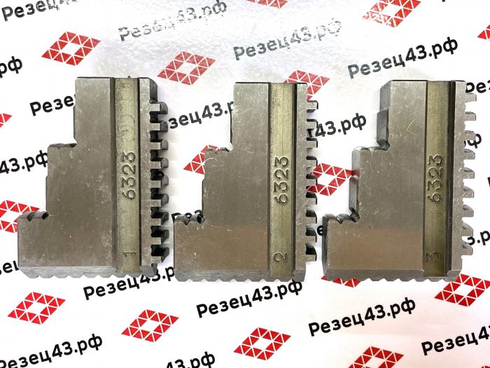 Комплект прямых кулачков для токарных патронов 7100-0043, 7100-0045 диаметром 400 мм
