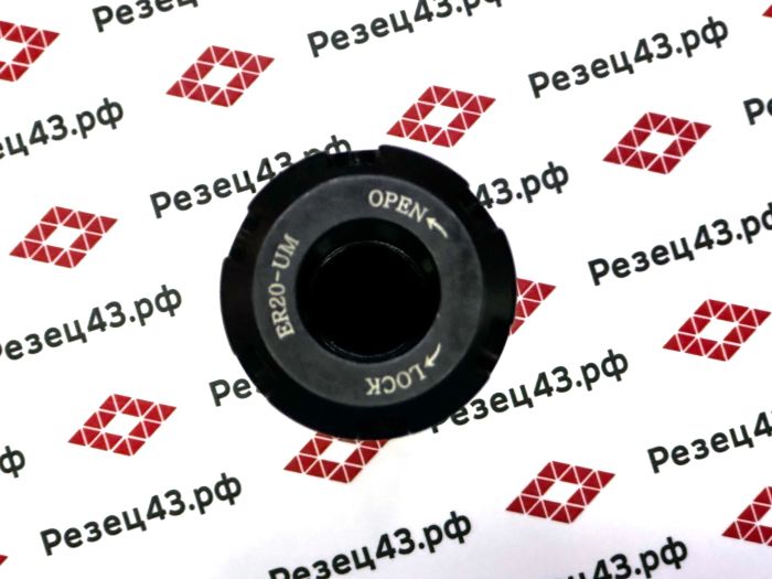 Цанговый патрон с цилиндрическим хвостовиком, диаметр 25 мм, для цанг ER20 (C25-ER20UM-100)