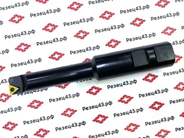 Расточной резец со сменными пластинами 25 мм с глубиной точения 80 мм, с лыской для расточной головки F1