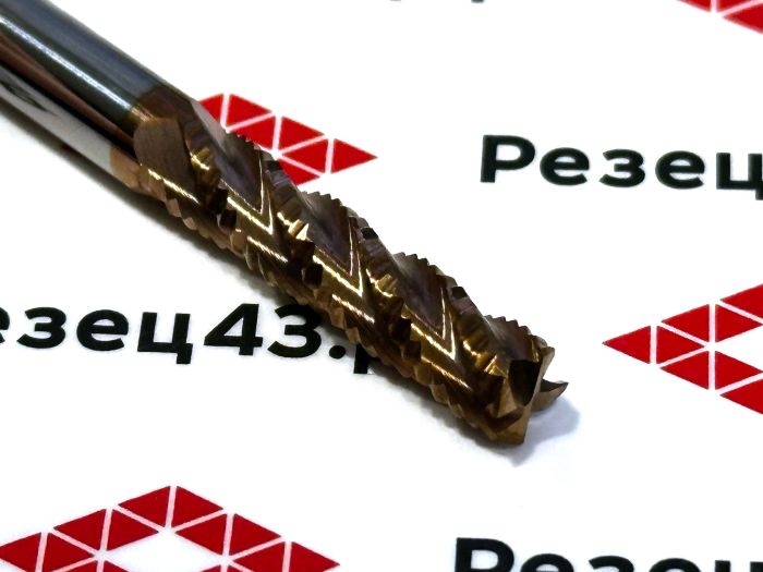 Фреза твердосплавная черновая (обдирочная) D6-25-75 4Z, сталь HRC55