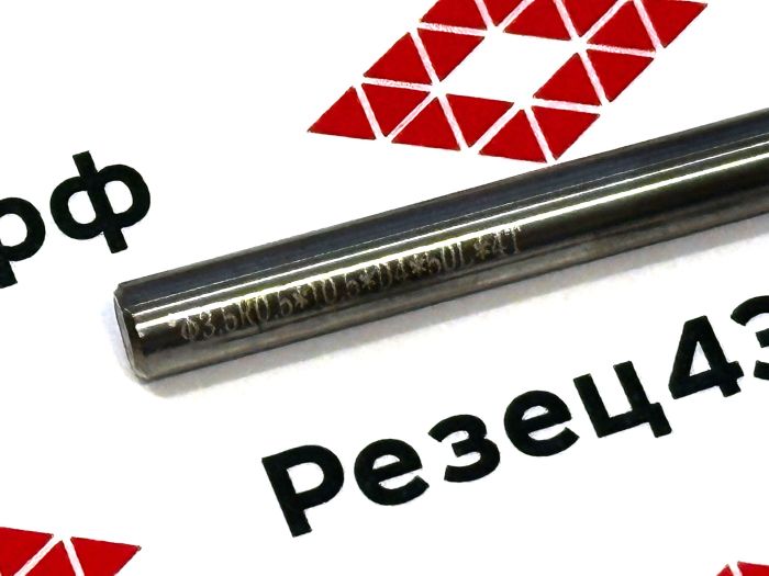 Концевая фреза с закруглённым углом режущей кромки R0.5 D3.5-D4-50 4Z, сталь (HRC65)