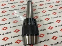 Сверлильный патрон 1-16 мм усиленный самозажимной на оправке Морзе 4 (с резьбой под шпильку) (несъемный) MTB4-APU16