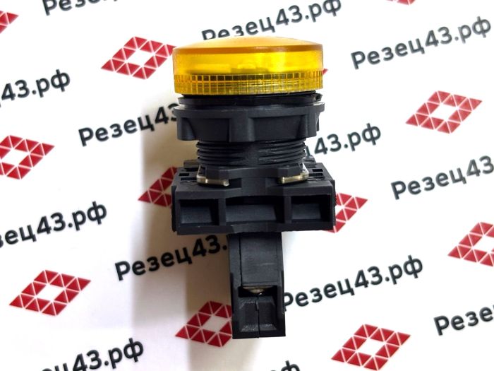 Индикатор светодиодный пластиковый КМЕ-ОЛ желтый 24В AC/DC IP67