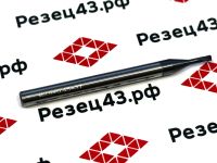 Концевая твердосплавная резьбовая фреза трехрядная М2,5х0,45 (P,M,K)