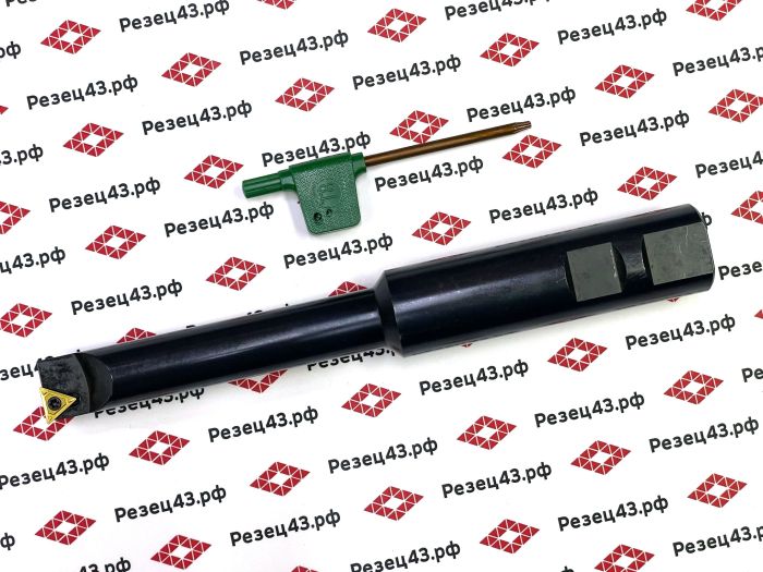 Расточной резец со сменными пластинами 25 мм с глубиной точения 95 мм, с лыской для расточной головки F1