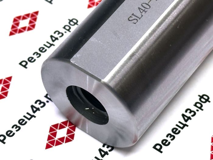 Цанговый патрон с цилиндрическим хвостовиком с лыской, диаметр − 40 мм, для цанг ER40 (SL40-ER40-80)