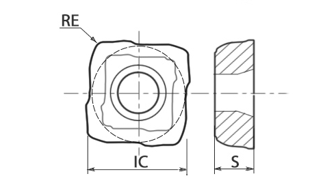 Пластина сменная твердосплавная 880-0303W05H-P-GM BP9101P для свёрл