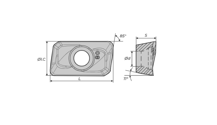 Пластина APGT1604PDFR-G2 H01
