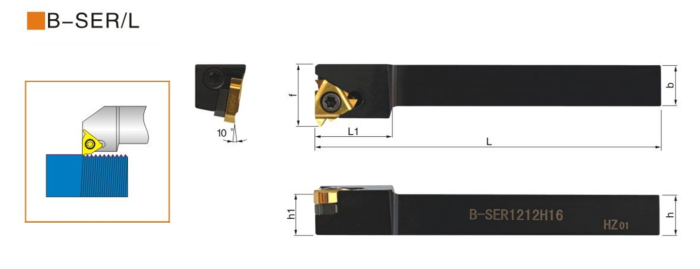 Резец резьбовой B-SEL2525M22