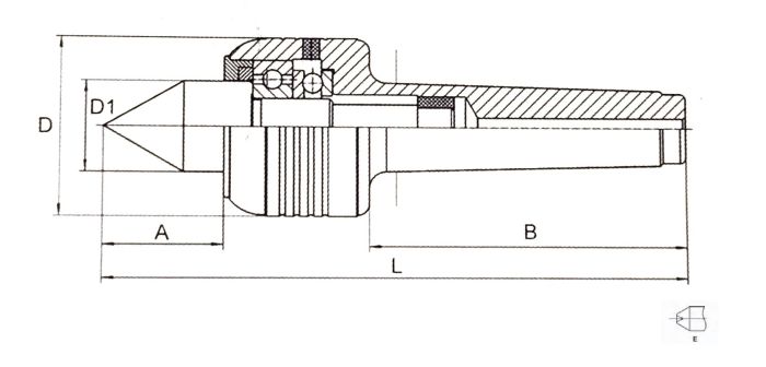 Подвижный токарный центр высокой скорости и точности (CNC Live Center with high speed & accuracy) с конусом Морзе 3 - E