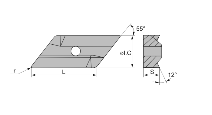 Пластина KNUX160405R-11 NC3030