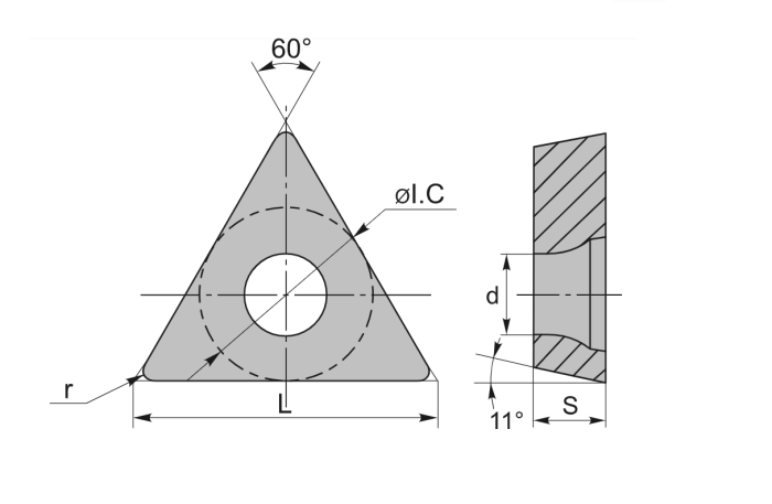 Пластина TPGH110304L BG205