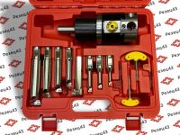 Расточная головка NBH2084 с патроном C20 и набором резцов SBJ 8 шт под сменные пластины